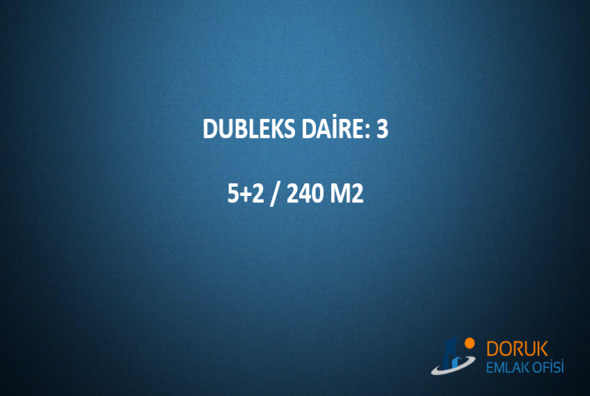 Doruk Emlak Ofisi > DORUK EMLAK OFİSİNDEN CANDAROĞULLARI MAHALLESİ'NDE SATILIK TEK TAPU 2 DAİRE + 1 DUBLEKS BİNA