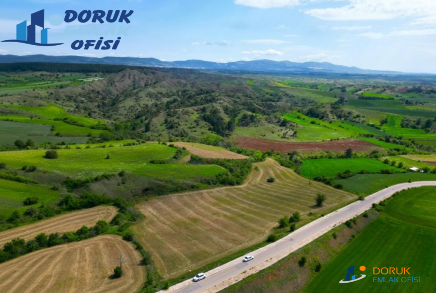 Doruk Emlak Ofisi > DORUK EMLAKTAN YATIRIMLIK YOLA CEPHE 17.670 M2 SATILIK ARAZİSİ
