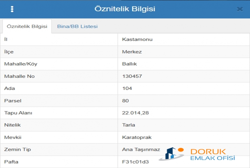 Doruk Emlak Ofisi > DORUK EMLAK OFİSİNDEN ANKARA YOLU BALLIK KÖYÜNDE SATILIK ARAZİLER